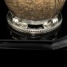 Серебряная икорница «Витязь» на постаменте из вулканического камня обсидиан
