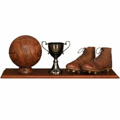 Декоративный сувенир «Монтевидео» (мяч, бутсы, кубок) на подставке