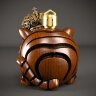 Сувенирная фигурка из дерева «Тигрёнок царь» (средняя)