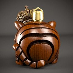 Сувенирная фигурка из дерева «Тигрёнок царь» (средняя)