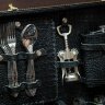Подарочный набор для пикника «Охота» в кожаном чемодане