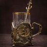 Подарочный подстаканник «Якорь» с художественным литьём