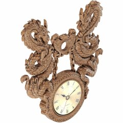 Настенные часы «Драконы» с художественным декором