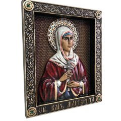 Именная икона «Святая великомученица Марина» с кристаллами Сваровски