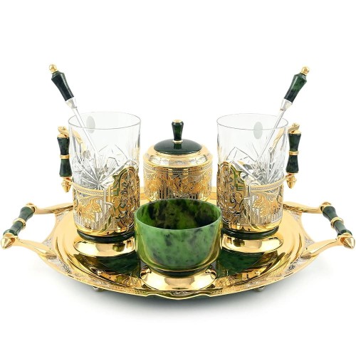 Подарочный набор для чая «Нефритовый» на годовщину свадьбы