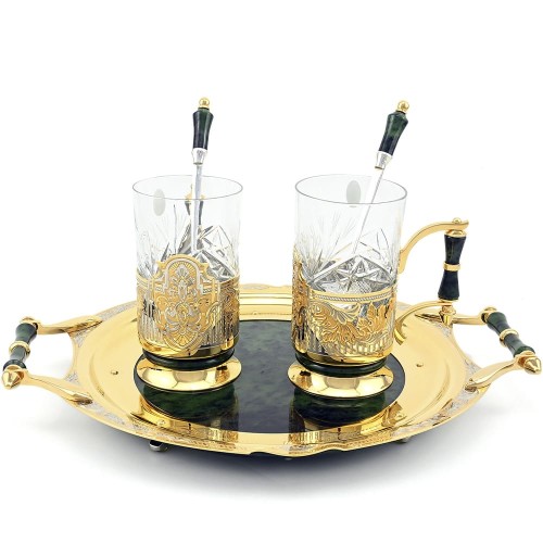 Подарочный набор для чая «Нефритовый» на годовщину свадьбы