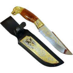 Подарочный нож «Охотничий пёс» с фигуркой собаки