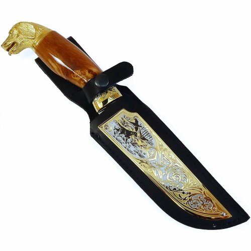 Подарочный нож «Охотничий пёс» с фигуркой собаки