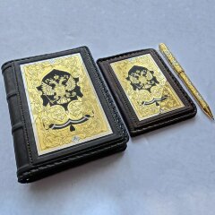 Подарочный набор «Герб России» (обложка автодокументы, ежедневник, ручка)