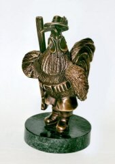 Статуэтка «Петух с ружьем»