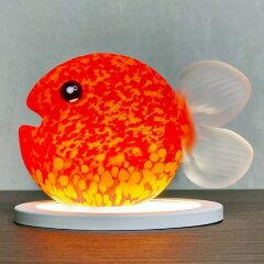 Интерьерный сувенир из художественного стекла «Рыба оранжевая»