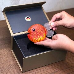 Интерьерный сувенир из художественного стекла «Рыба оранжевая»