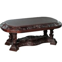 Резной журнальный столик «Империал» из массива дерева