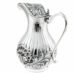 Серебряный кувшин «Узорный» с крышкой