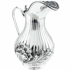 Серебряный кувшин «Узорный» с крышкой