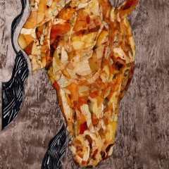 Янтарные нарды «Конь» из карельской берёзы в подарок другу