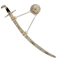 Подарочная сабля «Зульфикар» с двумя клинками из дамасской стали