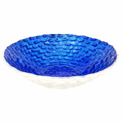 Синее декоративное блюдо «Рим» для праздничного стола