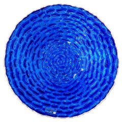 Синее декоративное блюдо «Рим» для праздничного стола