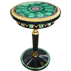 Винтажный столик «Фантазия» из натурального камня для интерьера дома