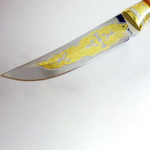 Сувенирный нож «Волк» в кожаных ножнах