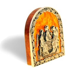 Икона из янтаря «Троица»