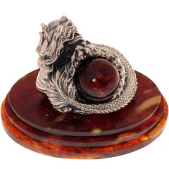 Сувенирная статуэтка «Большой Дракон» на янтаре — как символ Нового 2024 года