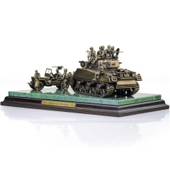 Бронзовая диорама «Лёгкая рота» (Франция 1944 г.)