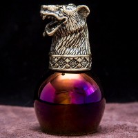 Подарочная стопка перевёртыш «Весёлый медведь» цвета фуксия