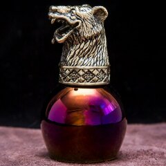 Подарочная стопка перевёртыш «Весёлый медведь» цвета фуксия