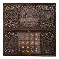 Шашки-нарды резные «Армянский узор» из массива дерева