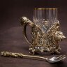 Подарочный подстаканник «Сафари» с художественным литьём