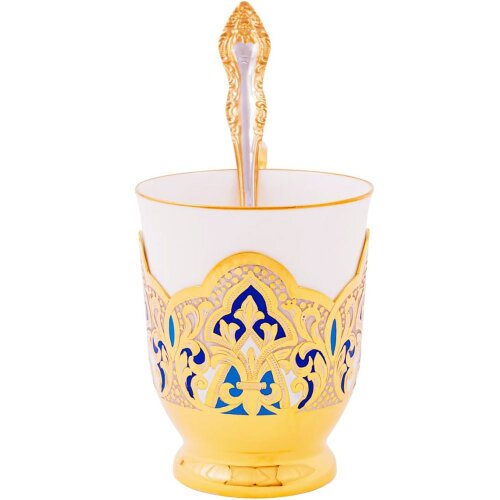 Фарфоровый чайный сервиз «Орнамент» с сахарницей