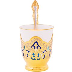 Фарфоровый чайный сервиз «Орнамент» с сахарницей