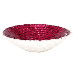 Бордовая декоративная тарелка «Аметистовый Рим» для праздничного стола