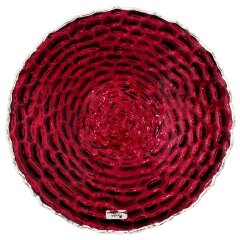 Бордовая декоративная тарелка «Аметистовый Рим» для праздничного стола