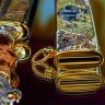 Коллекционный нож «Пантера» с деревянной рукоятью в виде головы чёрного хищника в подарок мужчине