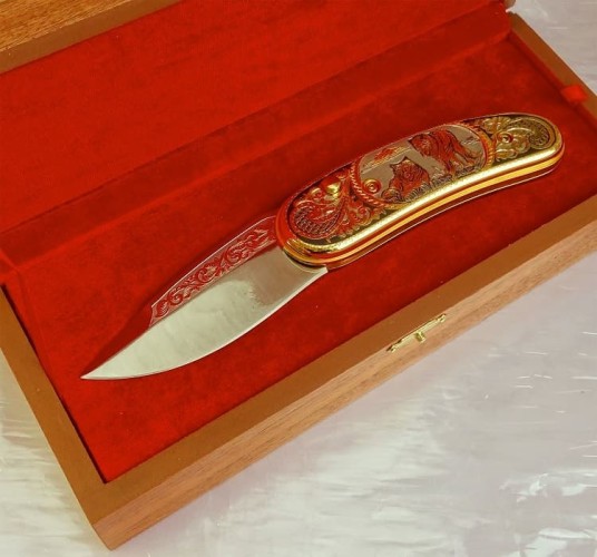 Нож складной "Волки"