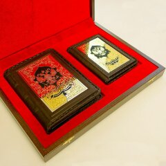 Подарочный набор «Герб России» — кожаная обложка для авто документов с ежедневником