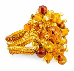 Кольцо из янтаря «Изобилие»