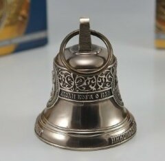 Сувенирный колокольчик из бронзы «Никольский морской собор» (Кронштадт) — памятный подарок из СПб