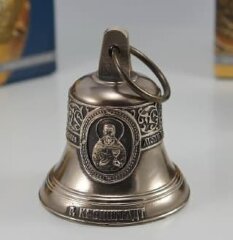 Сувенирный колокольчик из бронзы «Никольский морской собор» (Кронштадт) — памятный подарок из СПб