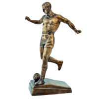 Бронзовая статуэтка «Футболист» в подарок спортсмену