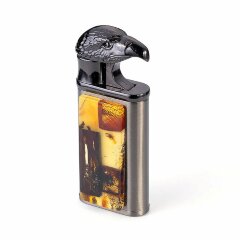 Подарочная зажигалка «Орёл» из янтаря