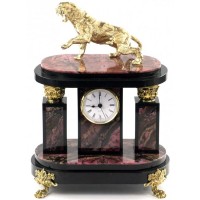 Каминные часы ручной работы «Саблезубый Тигр» — как символ 2022 года и новогодний сувенир