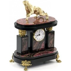 Каминные часы ручной работы «Саблезубый Тигр» — как символ 2022 года и новогодний сувенир