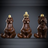 Сувенирные фигурки из дерева «Шахматные Тигры»
