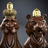 Сувенирные фигурки из дерева «Шахматные Тигры»
