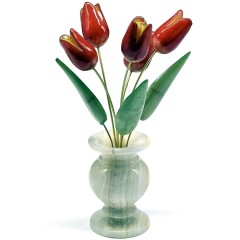 Сувенирный букет цветов «Тюльпаны» — идеи подарков для женщин на 8 марта