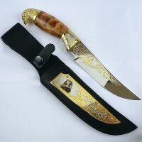 Сувенирный нож «Царский» с фигуркой орла на рукояти